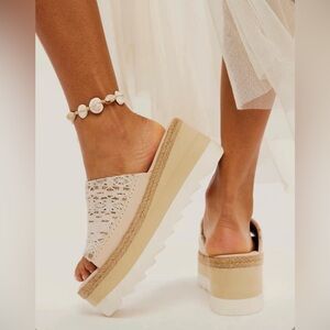 FREE PEOPLE SANTORINI PLASTER Platform Sandals